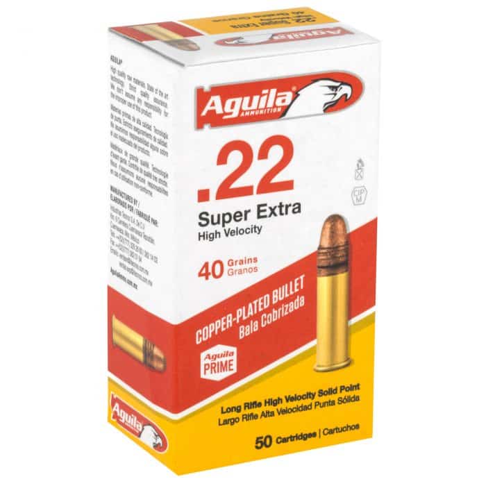 Aguila Ammunition 22LR 40GR Super Extra Solid Point 50 Round Box - MSR Arms 1