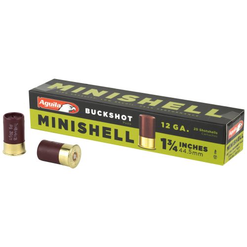 Aguila Ammunition 12GA 1.75″ #4 Buckshot Minishell 20 Round Box - MSR Arms