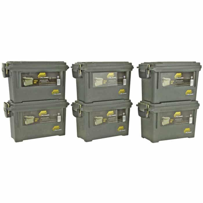Plano Element-Proof Field Small Ammo Box Green 6-Pack - MSR Arms